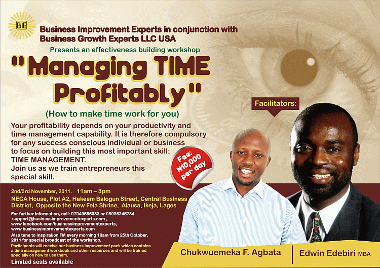Managing Time Profitably