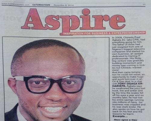 Saturday Sun Newspaper pg 33 featured